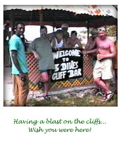 Hanging out at the cliff bar